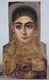 Фаюмский портрет. 2 век н.э. Дерево, восковые краски, позолота. 42х24см. Лувр. Париж