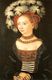 Лукас Кранах Старший. Портрет юной дамы. 1530. Дерево, масло. 42х49см. Галерея Уффици. Флоренция