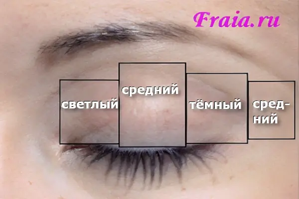 вертикальная схема нанесения теней - наглядная схема и примеры макияжа
